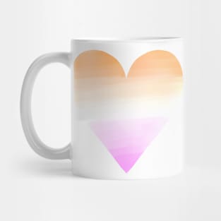 Lesbian Pride Heart Mug